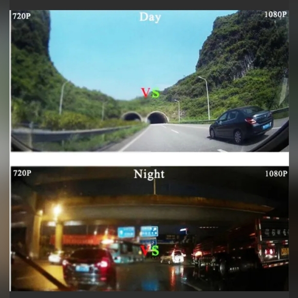 2.4" Full 1080P Dash Cam Car DVR Front Rear Camera Night Vision G-sensor 12-24V - Picture 8 of 13